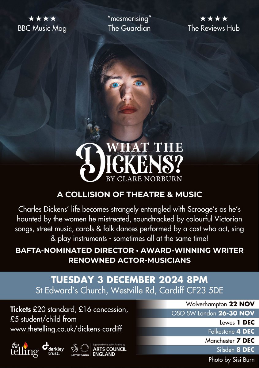 As we look forward to the Christmas break, we'd like to share an upcoming event, from our friends at The Telling, on 3 December at St Edwards' Church, Roath. Full information below!