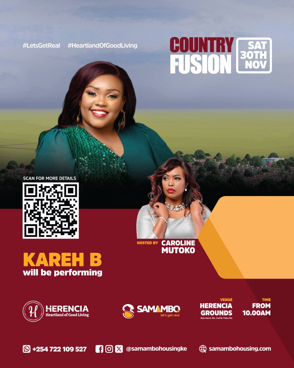 This coming weekend's plot at Herencia. Amazing performance by Steve Rogers &amp; Kareh B.
#TheCountDown #HerenciaCountryFusion #realestate #gatedcommunity #investing #samambohousing #FestiveSeason