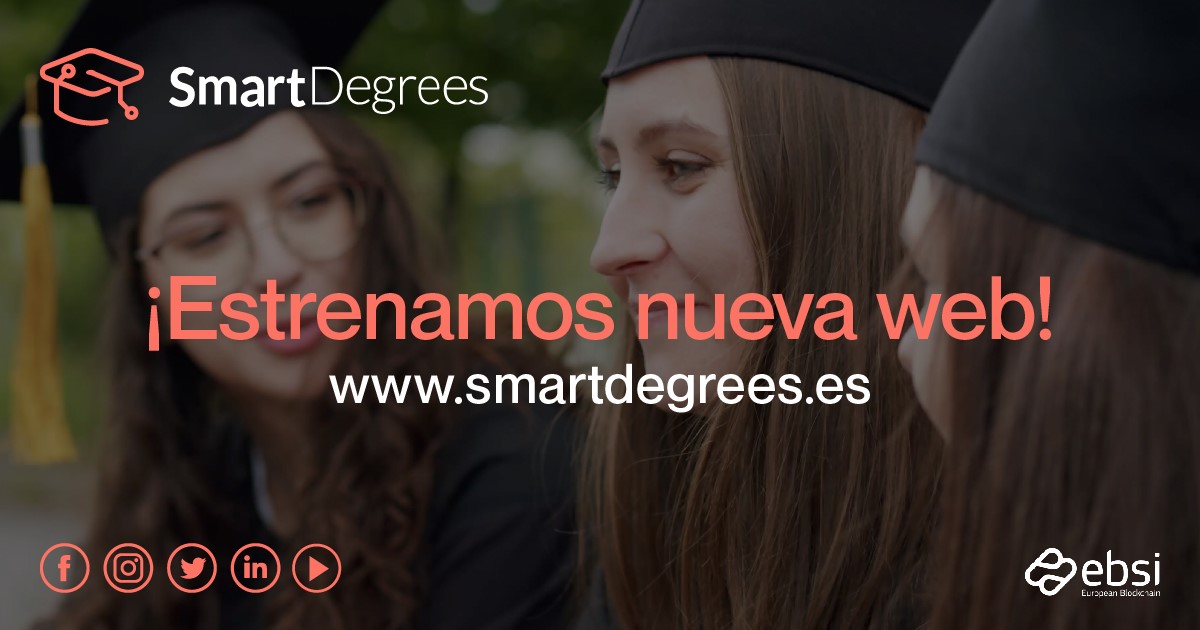 Hemos actualizado nuestra web smartdegrees.es para mejorar la información de nuestros servicios de certificación de documentos, identidad digital y consultoría de negocio en transformación digital, mediante la #Web3 , y estar más cerca de nuestros clientes y usuarios.