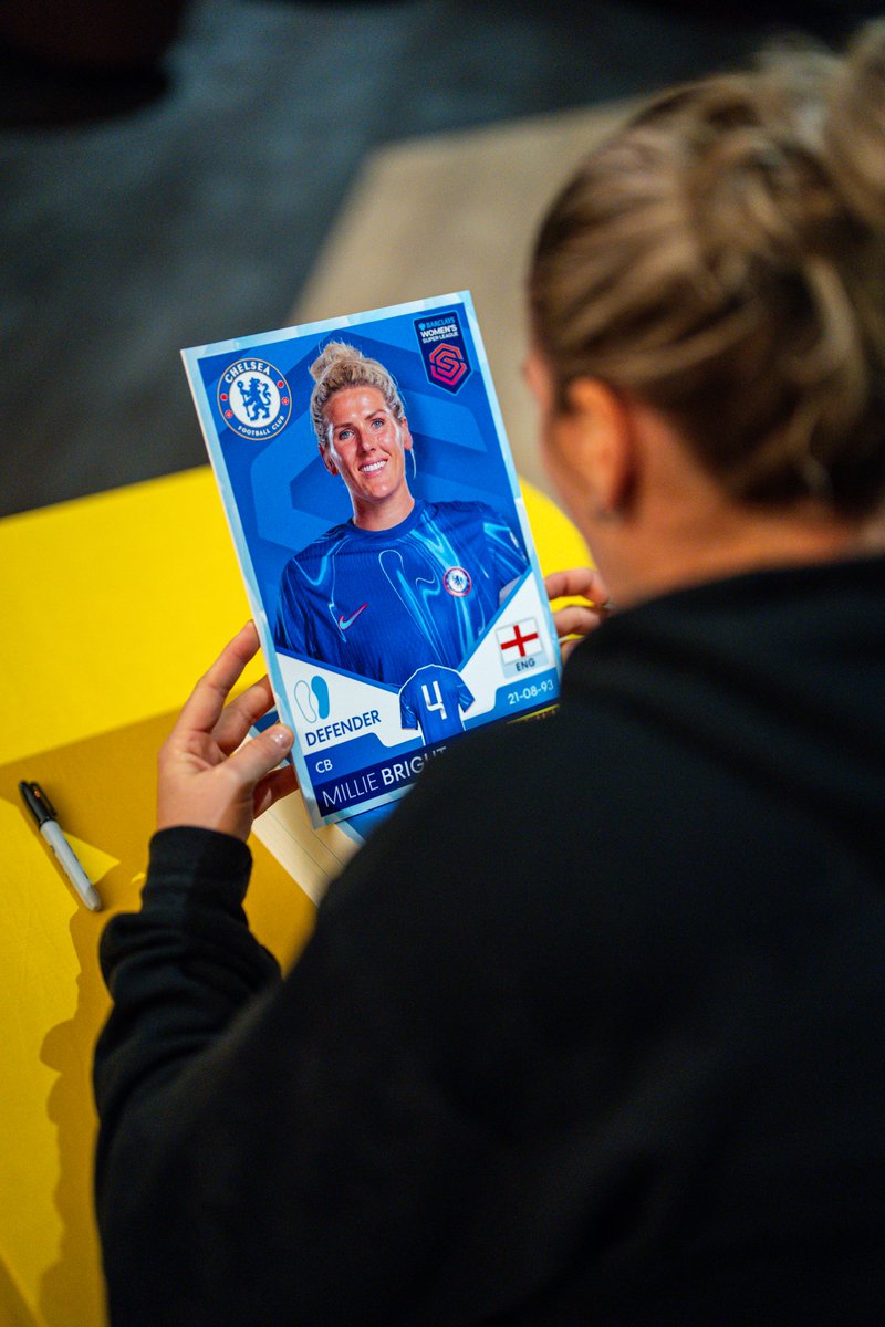 SheKicksMag's tweet photo. Ahead of Panini's new #BarclaysWSL sticker collection coming out this week (Thursday 28th November), Chelsea and England's Millie Bright OBE gave a surprise training session for Balham FC Girls! https://t.co/B9p6nU7vri