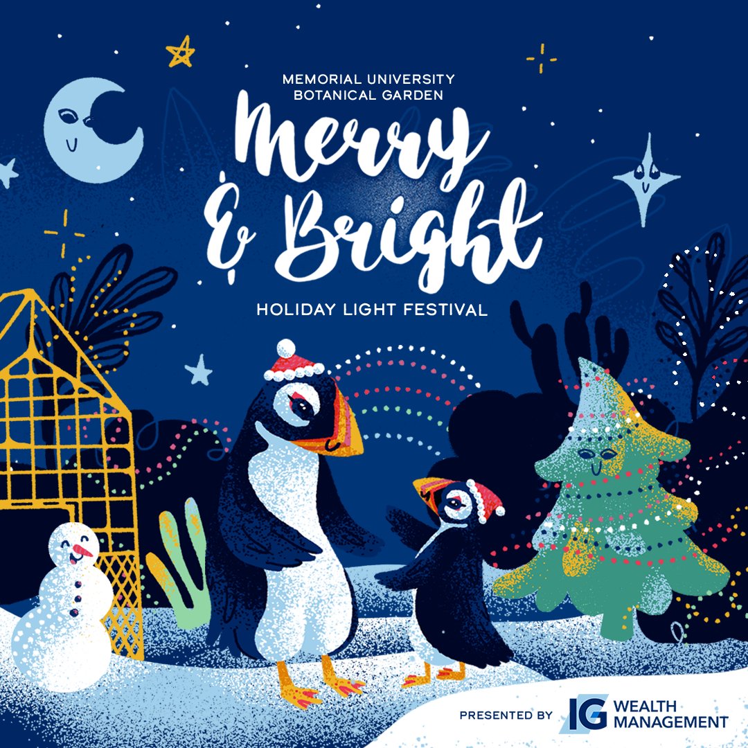 Memorial University Botanical Garden (@munbotgarden) on Twitter photo Tickets are on sale now for this year's Merry & Bright Holiday Light Festival! Please remember that all ticket sales are final, so be sure of your dates before you buy. No refunds. No exchanges.
munbg.online.red61.ca/event/314:50 #MerryAndBrightNL Tickets are on sale now for this year's Merry & Bright Holiday Light Festival! Please remember that all ticket sales are final, so be sure of your dates before you buy. No refunds. No exchanges.
munbg.online.red61.ca/event/314:50 #MerryAndBrightNL