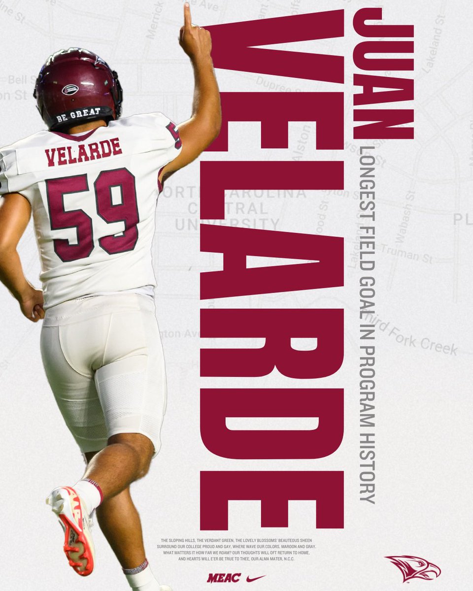 🚨 RECORD BREAKER 🚨

Juan Velarde officially holds the record for the longest field goal in program history at 53 yards!