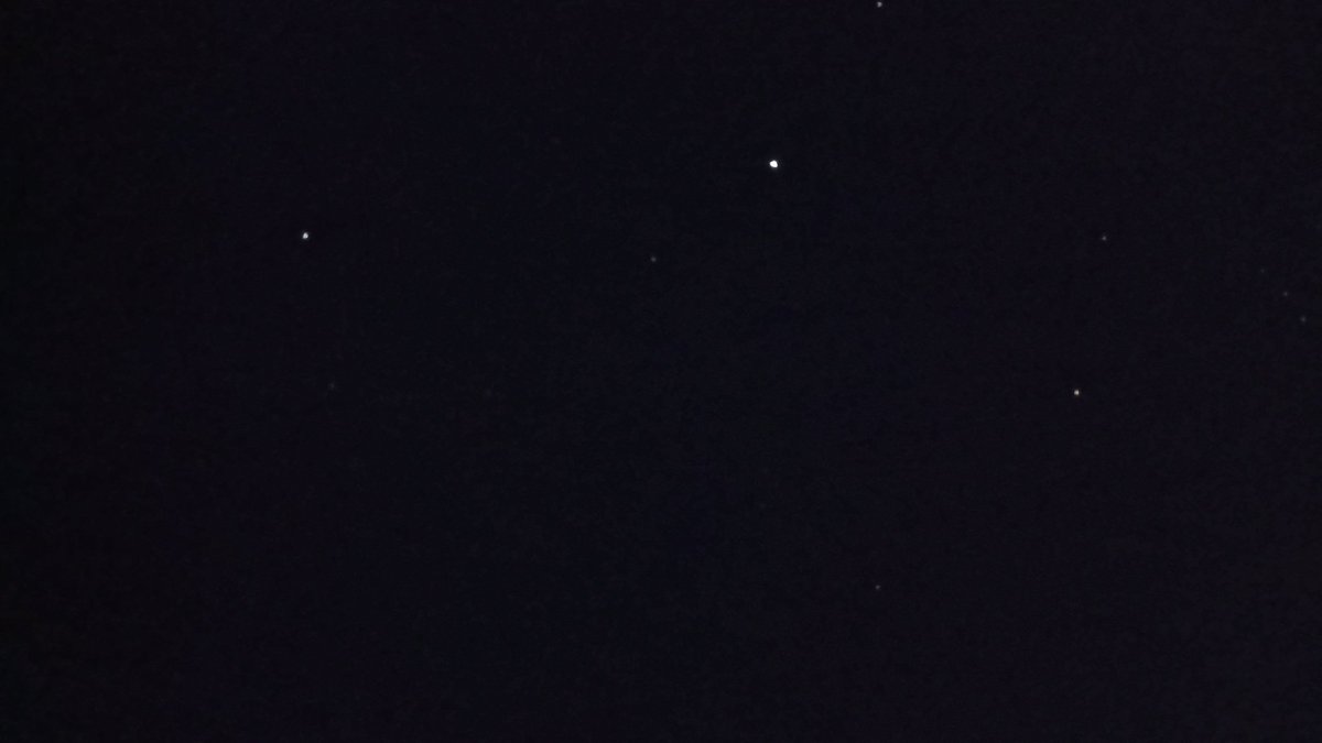 夜空のお星様が美しい。