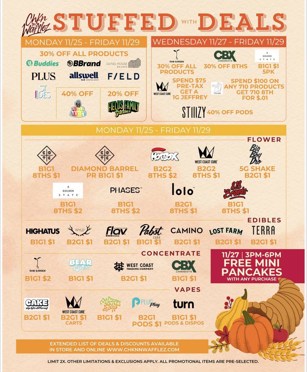 Monday-Friday 🦃 deals!! weedmaps.com/dispensaries/c…