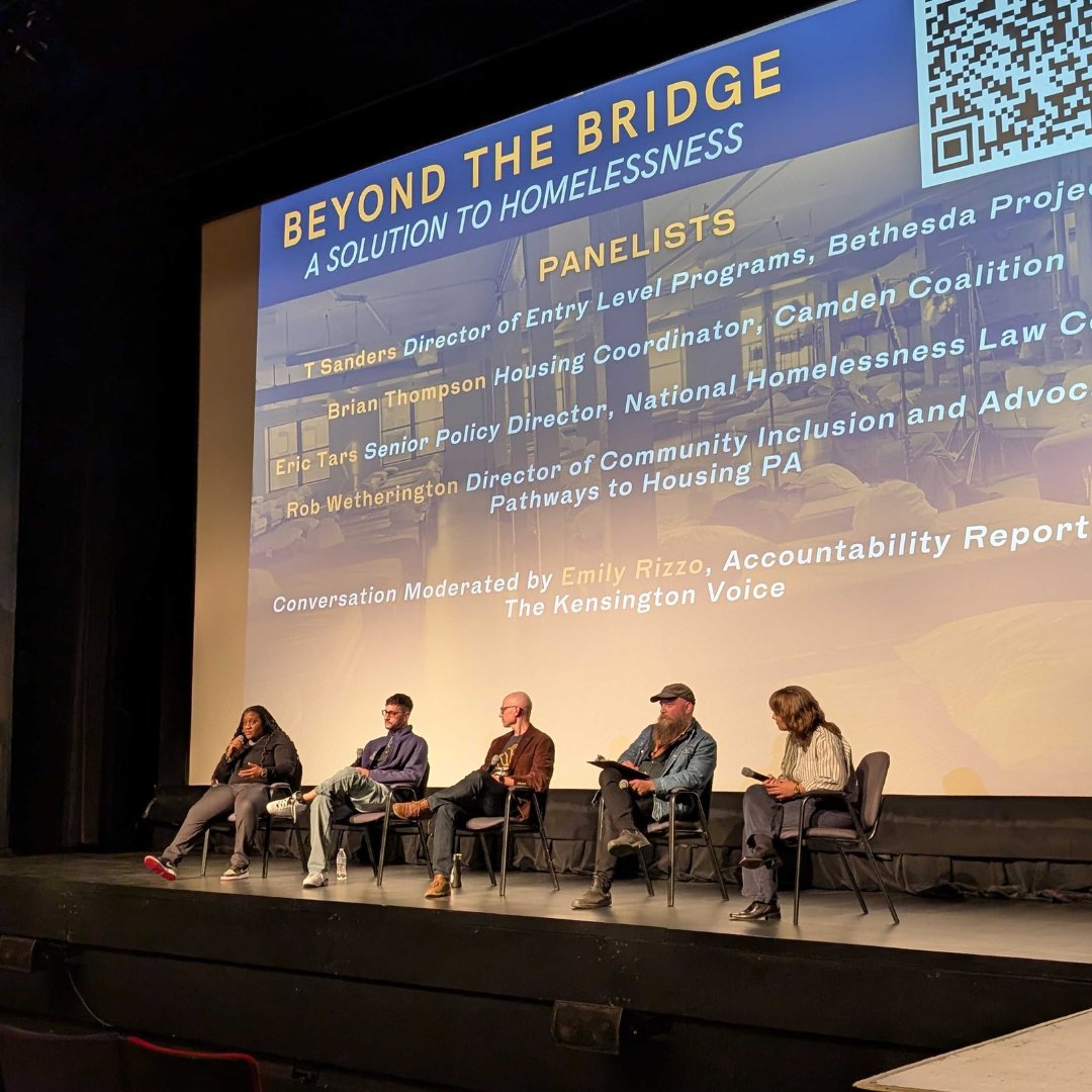 Together Films (@together_films) on Twitter photo Last week we were in Philadelphia for a showing of #BEYONDTHEBRIDGE to discuss the question: how can we solve homelessness in a comprehensive way?
An engaging Q&A followed with <a href="/camdenhealth/">Camden Coalition</a>, <a href="/Bethesda_Proj/">Bethesda Project</a>, <a href="/homeless_law/">National Homelessness Law Center</a> & <a href="/kensingtonvoice/">Kensington Voice</a> 🥳
<a href="/aBVfilms/">a Bigger Vision Films</a> Last week we were in Philadelphia for a showing of #BEYONDTHEBRIDGE to discuss the question: how can we solve homelessness in a comprehensive way?
An engaging Q&A followed with <a href="/camdenhealth/">Camden Coalition</a>, <a href="/Bethesda_Proj/">Bethesda Project</a>, <a href="/homeless_law/">National Homelessness Law Center</a> & <a href="/kensingtonvoice/">Kensington Voice</a> 🥳
<a href="/aBVfilms/">a Bigger Vision Films</a>
