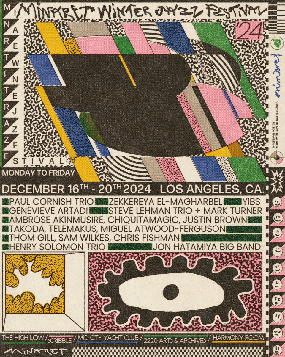 MINARET WINTER JAZZ FESTIVAL 2024 • DECEMBER 16-20, LOS ANGELES