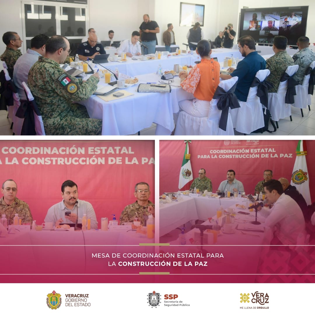Dando cumplimiento a las políticas públicas en materia de seguridad y protección ciudadana implementadas por el Gob. <a href="/CuitlahuacGJ/">Cuitláhuac García</a>, este día se realizó la Mesa de Coordinación para la Construcción de la Paz.