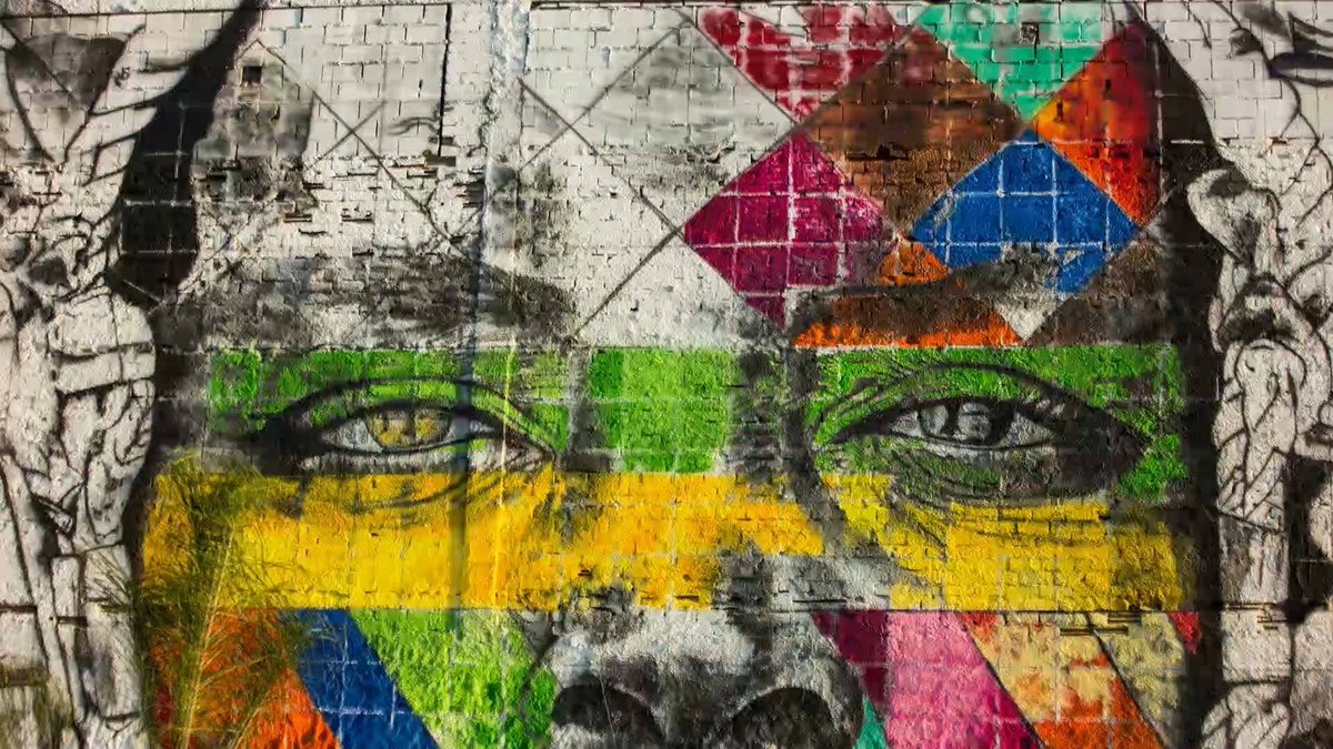 If you could take away just one thing #Rio2016 çà serait çà #KOBRA's latest #mural reclaims peace at #StreetArt