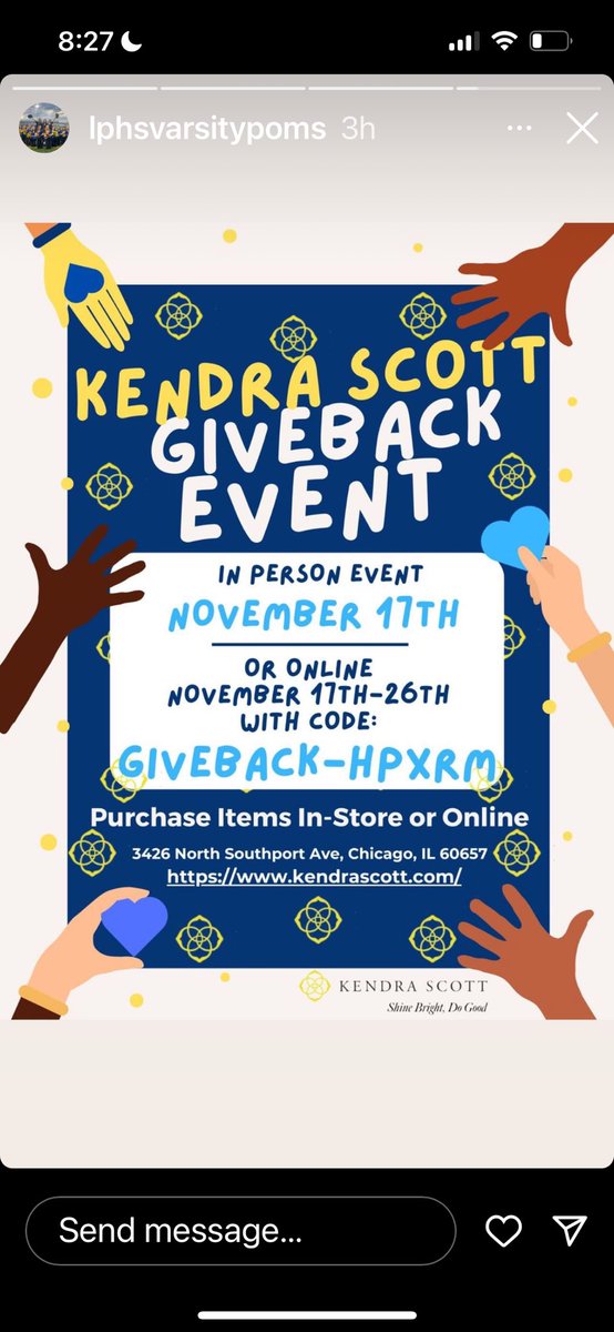 Help support Lincoln Park Dance Team and get some holiday shopping done e with the giveback code at checkout