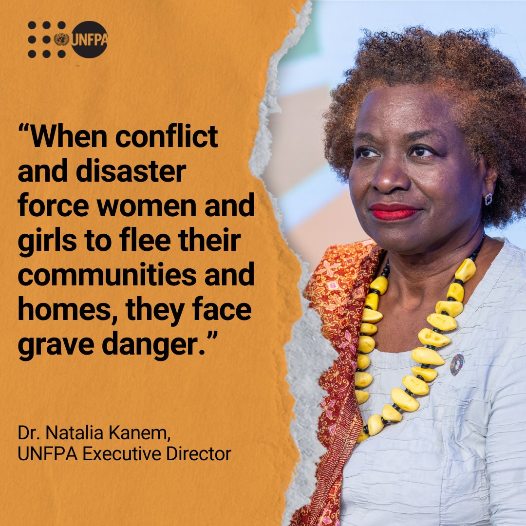 "Every survivor deserves protection, care and justice." — <a href="/Atayeshe/">Dr. Natalia Kanem /she/her/ella/</a>

As we mark the start of the #16Days, join <a href="/UNFPA/">UNFPA</a>—the <a href="/UN/">United Nations</a> sexual and reproductive health agency—to call for safety and support for women and girls as they flee crisis: unf.pa/etf

#ENDviolence