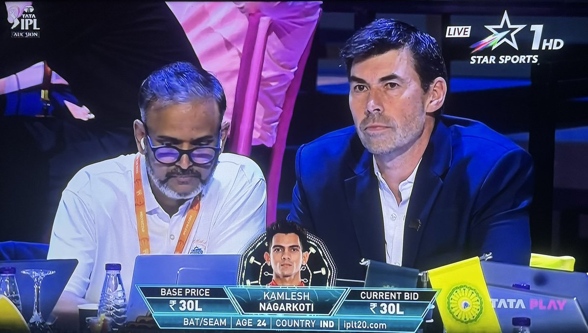 DhoniArmyRJ's tweet photo. NAGARKOTI SOLD TO CSK FOR 30 LAKHS. #IPLAuction #IPL2025 https://t.co/51OytC2314