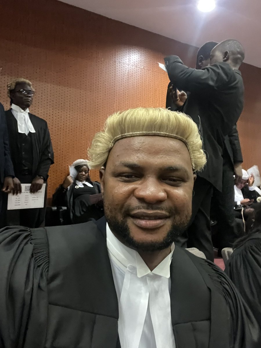 MohamedElba19's tweet photo. On Friday, 22nd November 2024, I was officially called to the Sierra Leone Bar, marking the beginning of my journey as a qualified Barrister and Solicitor of the Superior Court of Judicature of the Republic of Sierra Leone. 

Mohamed Lamrana Bah Esq. https://t.co/yrcMPA90vn