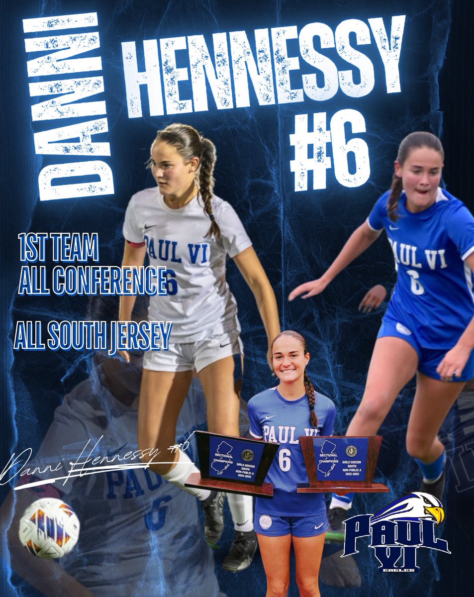 dannihennessy10's tweet photo. So honored to be selected All South Jersey and 1st Team All Conference!! Extremely proud of my teammates for an unforgettable season!! 💙🤍💙🤍💙

@TopDrawerSoccer @NJSIAA @njdotcom @ImYouthSoccer @TheSoccerWire @PrepSoccer @ImCollegeSoccer https://t.co/gnxPFJNftS