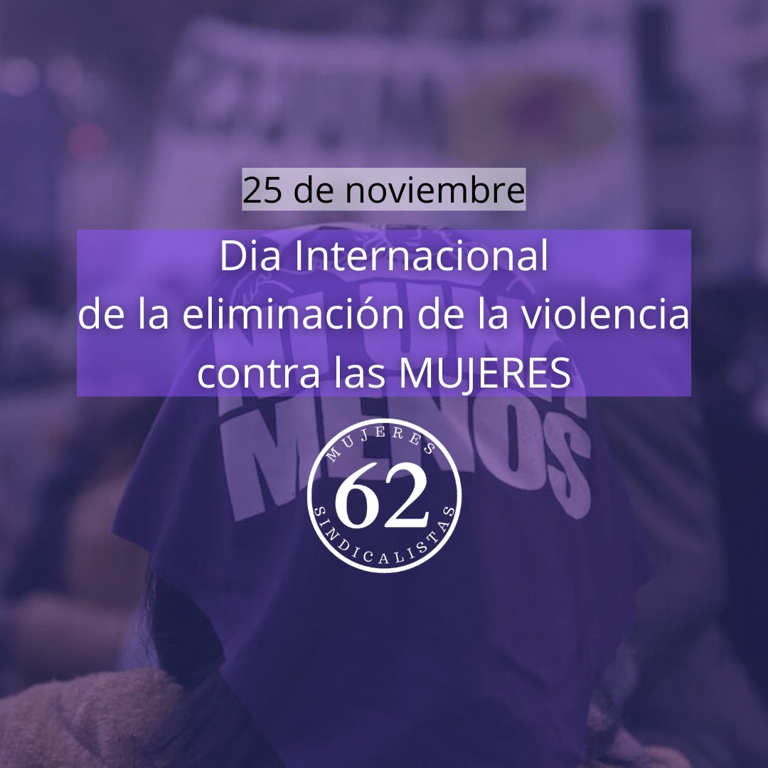 25N - Dia Internacional de la eliminacion de la violencia contra las mujeres

Cada 10 minutos una mujer es asesinada. Cambiar esta realidad depende de todos y todas.