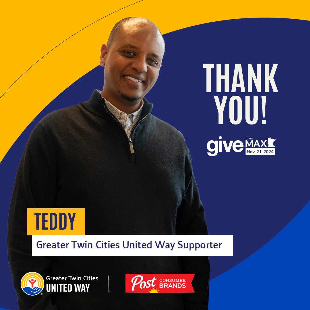unitedwaytc (@unitedwaytc) on Twitter photo A huge thank you to everyone who played a role in making Give to the Max Day a success—including <a href="/postcereals/">Post Cereals</a> for matching donations. Thank you for investing in our work to provide healthy food, stable homes, educational success and economic opportunity in our region. 💙❤️💛 A huge thank you to everyone who played a role in making Give to the Max Day a success—including <a href="/postcereals/">Post Cereals</a> for matching donations. Thank you for investing in our work to provide healthy food, stable homes, educational success and economic opportunity in our region. 💙❤️💛