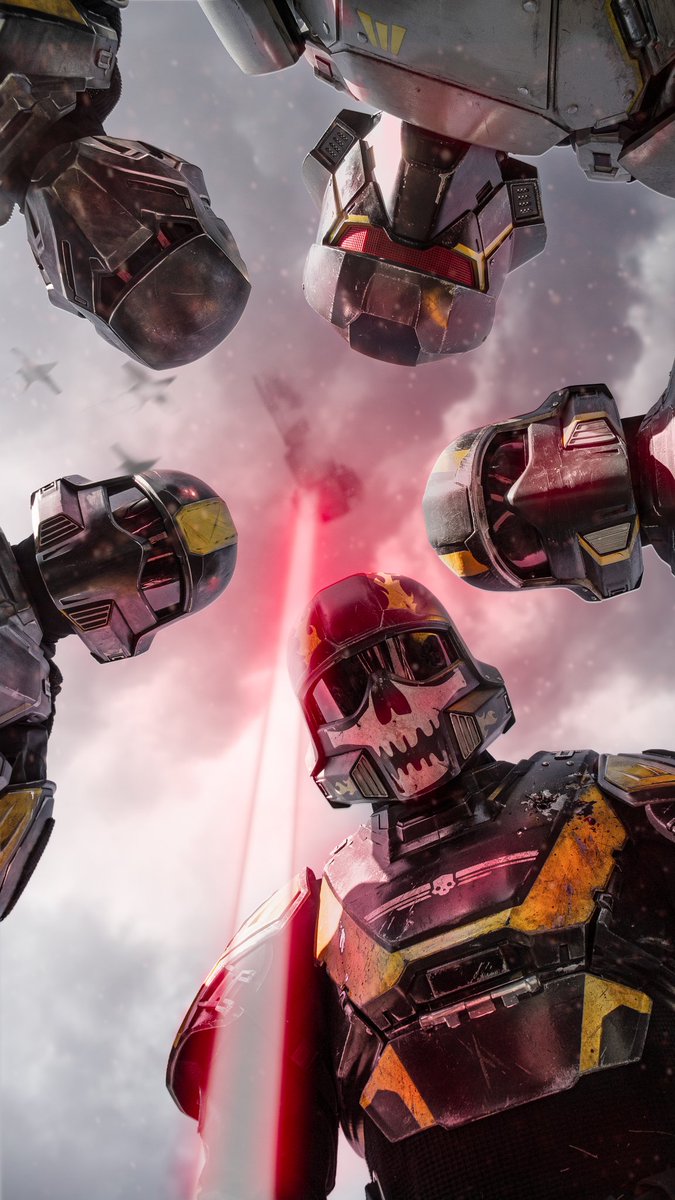 iamandycampbell's tweet photo. @ImEnFuego I did a live action recreation of your photo with some Helldivers Cosplayers!
@helldivers2
#Helldivers2 #HellDivers #helldiverscosplay https://t.co/1zIuvi3dPD
