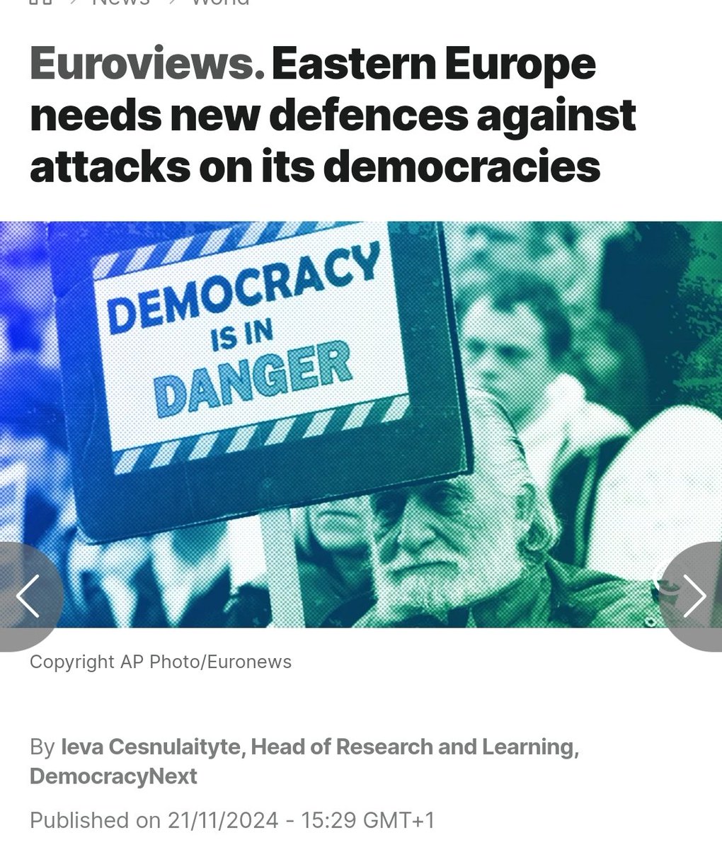 Check out <a href="/ICesnulaityte/">Ieva Česnulaitytė</a> insightful article on <a href="/euronews/">euronews</a> about the potential of #citizen #assemblies in Central and Eastern Europe. These assemblies offer a powerful counter-model to #Putin's autocracy. 👇euronews.com/2024/11/21/eas…
