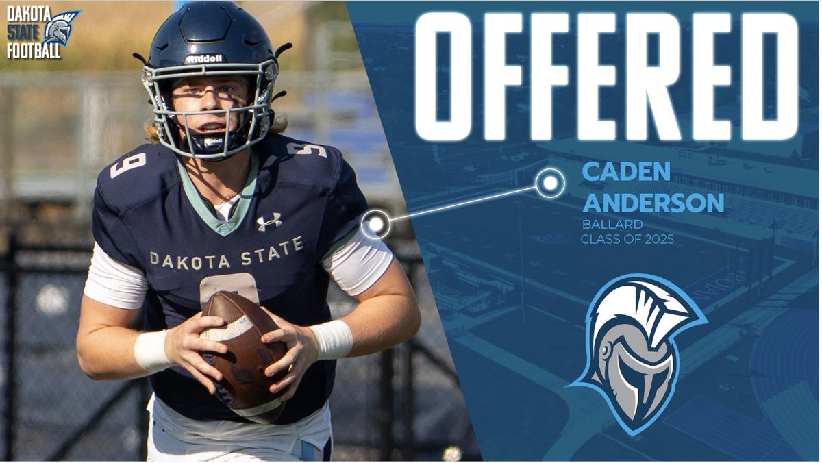 Caden Anderson (@cadenanderson07) on Twitter photo Exited to receive an offer from <a href="/DSUFootball/">Dakota State University Football</a>‼️<a href="/Coach_RRoss/">Ryan Ross</a> <a href="/DakSt8Football/">Josh Anderson 🇺🇸</a> ⚔️ Exited to receive an offer from <a href="/DSUFootball/">Dakota State University Football</a>‼️<a href="/Coach_RRoss/">Ryan Ross</a> <a href="/DakSt8Football/">Josh Anderson 🇺🇸</a> ⚔️
