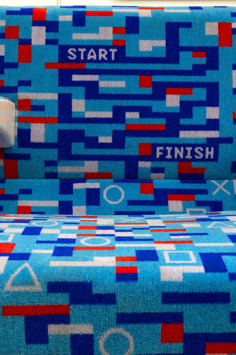 PlayStationUK's tweet photo. Take a seat on the PS5 x @TfL carriage takeover, now calling at all (Play)Stations on the Victoria Line until January 7. https://t.co/9u8gpB0CVT