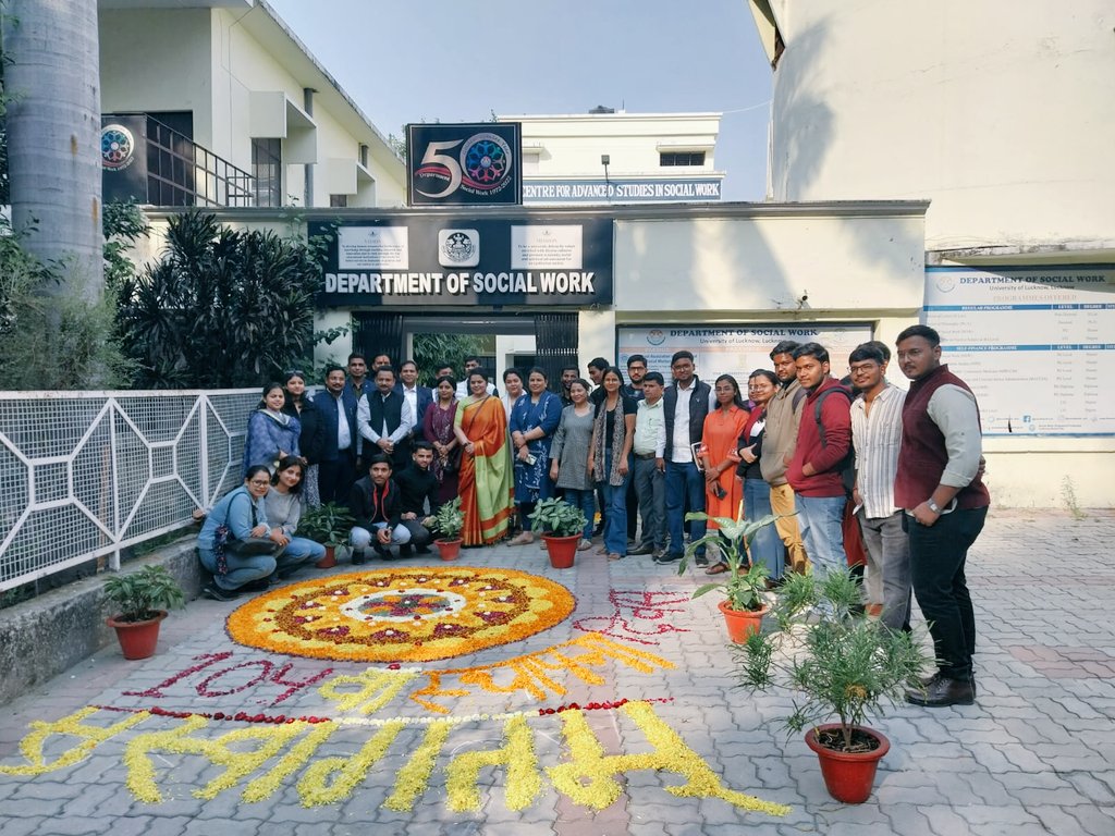 Department of Social Work, University of Lucknow tweet media