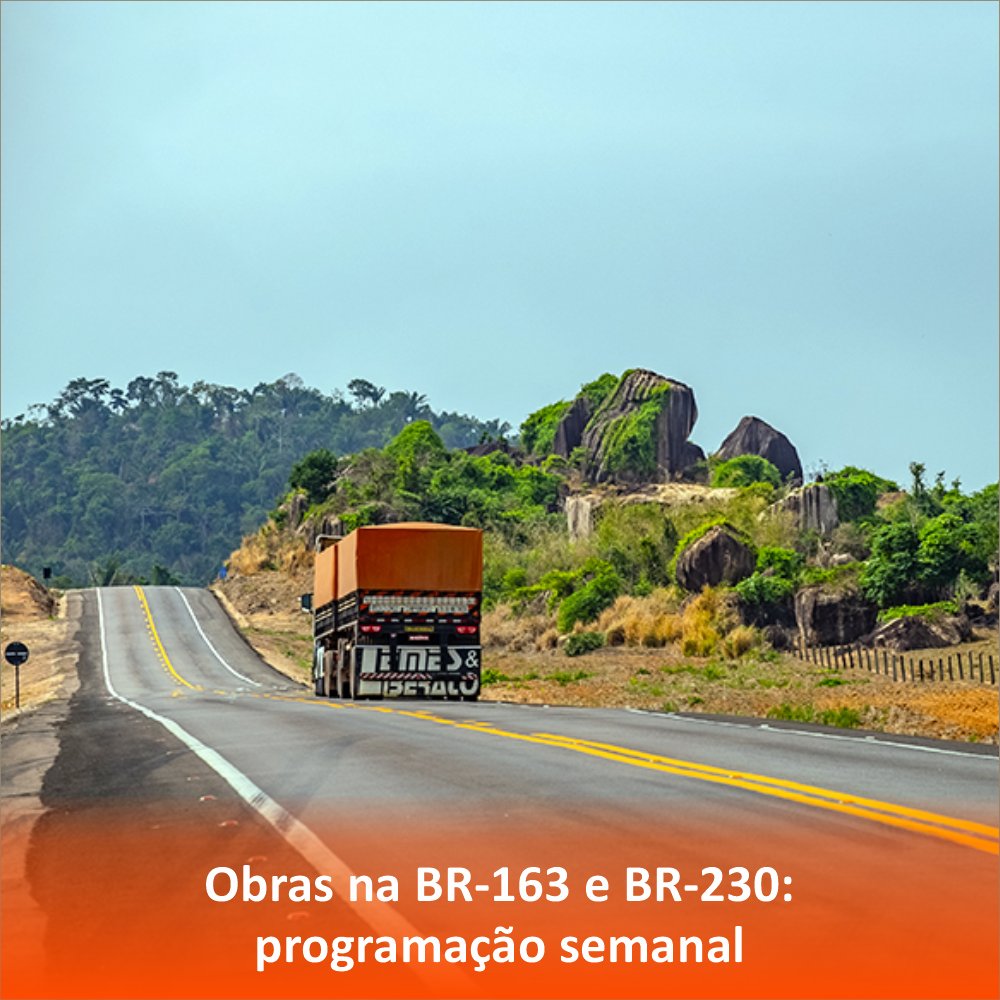 carta_logistica's tweet photo. Confira a programação de obras da Via Brasil BR-163 para a semana. Serviços abrangem trechos entre Sinop (MT) e Miritituba (PA). Planeje sua viagem! #BR163 #ViaBrasil #Infraestrutura

https://t.co/PXxwEjnYlC

@BR163 @ViaBrasil @Conasa https://t.co/p2RZXPnoO5