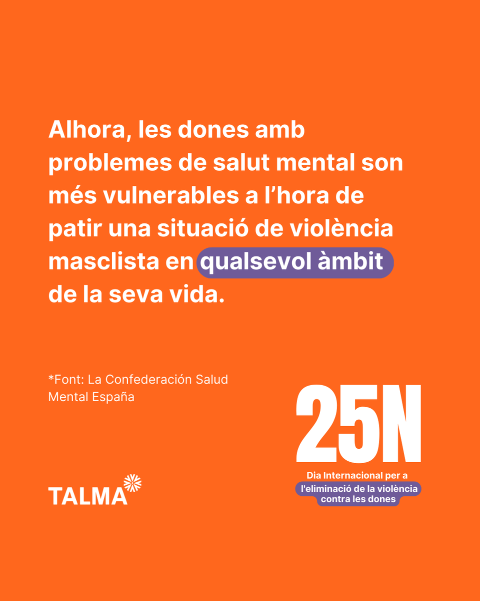 💜Ens sumem a la campanya d'aquest #25N "El silenci és violència" que interpel·la a trencar el silenci davant les violències masclistes. Ens centrem en les dones amb discapacitat intel·lectual o problemàtica de salut mental que, per la seva condició, pateixen doble discriminació.