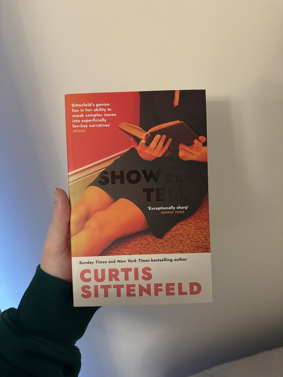 georgia - booktwt (@anothershelff) on Twitter photo Biggest of thank yous to <a href="/sarabethsbooks/">Sara Roberts</a> for sending me this beautiful proof of “Show Don’t Tell” by Curtis Sittenfeld.
As someone who binged Sittenfelds “Romantic Comedy” in one sitting and LOVED IT, i plan on doing the exact same thing!
Out Feb 2025, you don’t wanna miss it Biggest of thank yous to <a href="/sarabethsbooks/">Sara Roberts</a> for sending me this beautiful proof of “Show Don’t Tell” by Curtis Sittenfeld.
As someone who binged Sittenfelds “Romantic Comedy” in one sitting and LOVED IT, i plan on doing the exact same thing!
Out Feb 2025, you don’t wanna miss it
