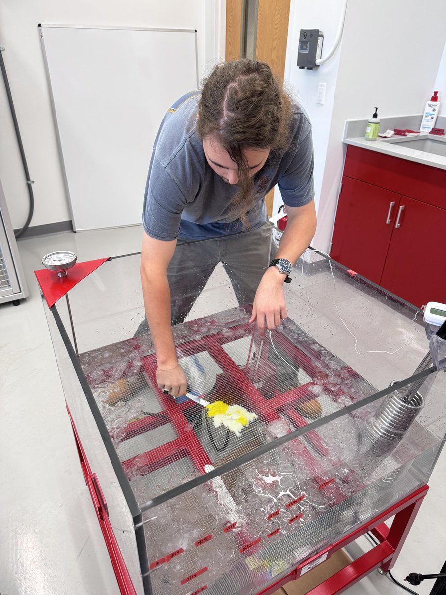 Arianna Soldati (@ariannasoldati) on Twitter photo Today M.Sc. student Aiden Nixon made a nice trial wax flow in the lab! Brighter lobes were emplaced last. About to cross section it next! <a href="/ncstatemeas/">NC State MEAS</a> Today M.Sc. student Aiden Nixon made a nice trial wax flow in the lab! Brighter lobes were emplaced last. About to cross section it next! <a href="/ncstatemeas/">NC State MEAS</a>