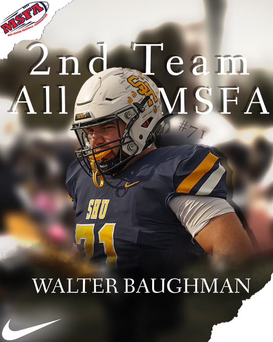 Congratulations to <a href="/WaltBaughman/">Walt Baughman</a> on being named 2nd Team All-Conference on the Offensive Line!

#ONE💛💙 #FearTheHalo💫