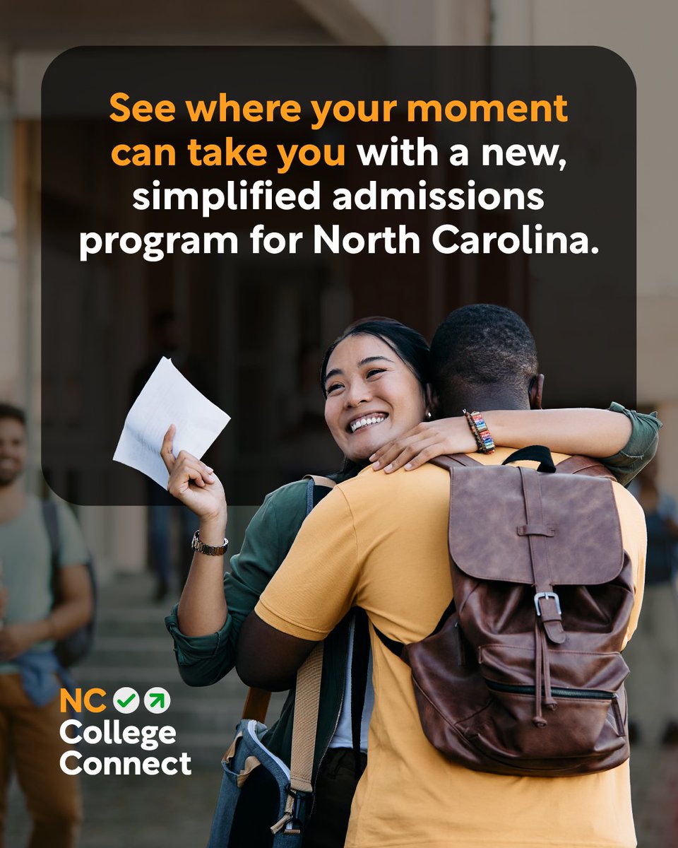 Hey NC seniors - Have you heard about NC College Connect? This new program simplifies the college application process for students with a weighted 2.8 GPA or higher at participating colleges and universities in North Carolina. Discover how to get started: bit.ly/3A3vzny