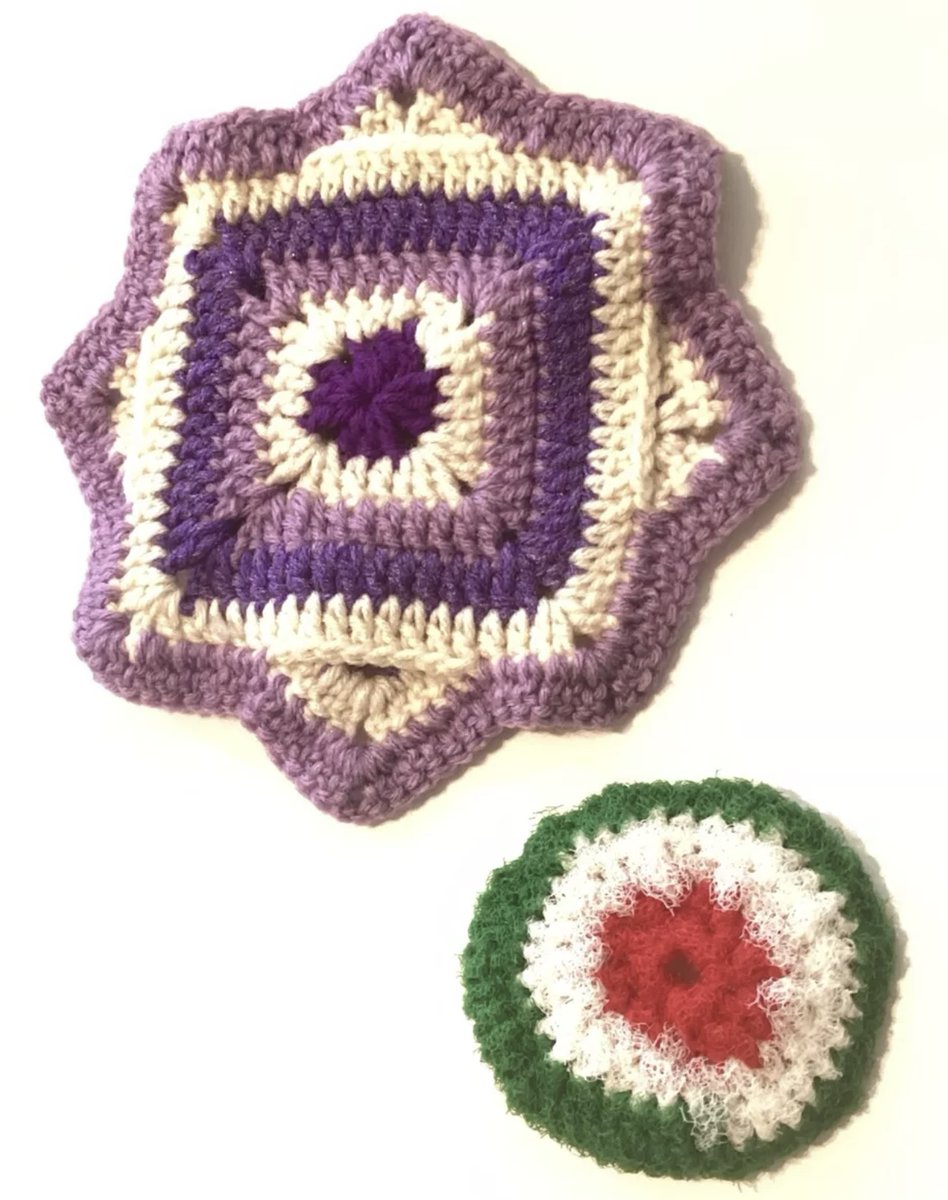 KneeCRee's tweet photo. Starlight, star bright. Two crocheted pretties for your kitchen’s delight.
https://t.co/XfQ2F1cwZS

#nesiesnestnov24 #handcrochet #potholder #hotpad #scrubber https://t.co/TrSWHKgnt2