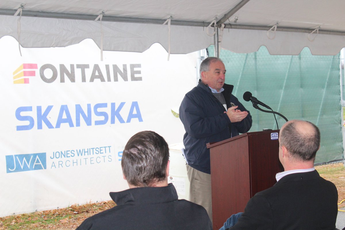 Rain wasn't stopping <a href="/ELHSspartans/">East Longmeadow High</a> from celebrating the groundbreaking of a new school on Friday. The new school will be over 191,000 square feet and be able to support an enrollment of 800 students in grades 9-12. The <a href="/Mass_SBA/">MSBA</a> is excited to be a partner in this project. #msba