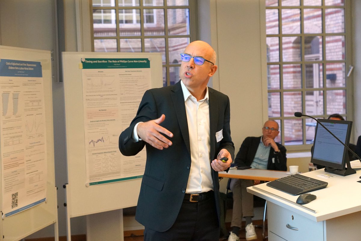 IWH_Halle's tweet photo. The first day of the 25th IWH-CIREQ-GW-BOKERI Macroeconometric Workshop today was a great start! Special thanks to @GFelbermayr for his compelling keynote on the Economics of Sanctions. Looking forward to the upcoming sessions! #IWH #economics https://t.co/mM935xMxCc https://t.co/m7FTh9C0kW
