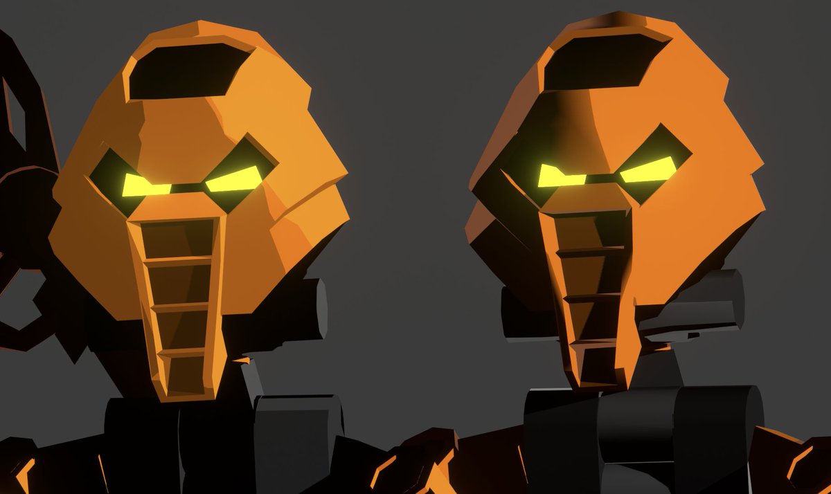 FireDragon04's tweet photo. And here's 2 quick comparison still images too
#bionicle #MNOG #vakama #shader #matanui #lego #lowpoly #b3d #npr #blender3d #bionicles #3dart https://t.co/oCpZugvQo5