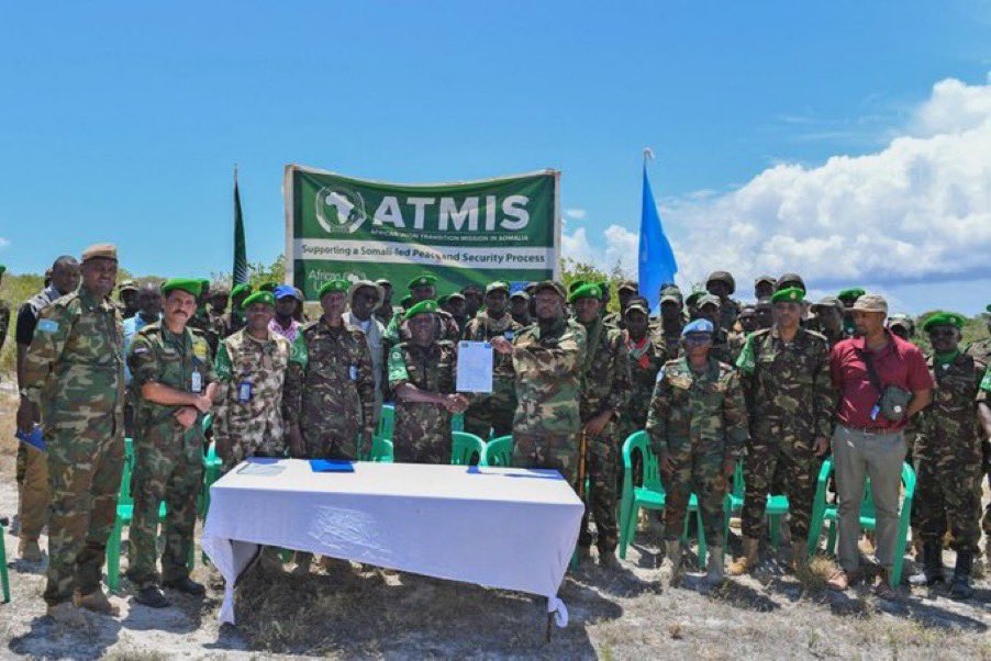 sntvnews1's tweet image. The National Armed Forces have taken over 21 bases in Hirshabelle, Southwest, Jubbaland and Benadir region from #ATMIS as a three-phase process of troop drawdown has officially concluded. ATMIS withdrew 9,000 troops from the country, marking a significant step toward the…