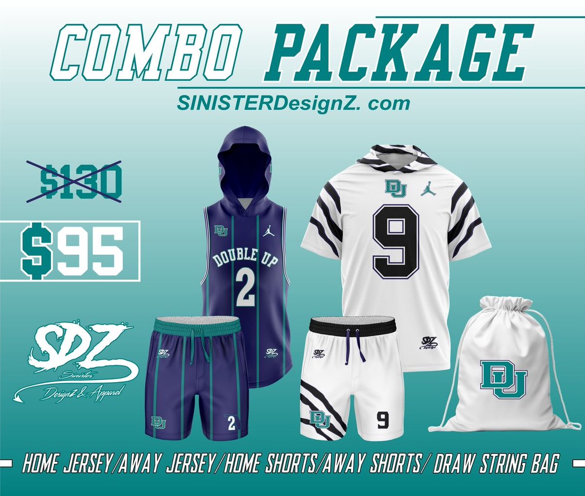 SINI5TERDesignZ's tweet photo. FLAG FOOTBALL PACK 🔥
The USA Flag World Championships are in January! We are running a special deal from now until December 20th!
•Home Jersey/Shorts
•Away Jersey/Shorts
•Matching Draw string bag
Message us today and let’s get the squad right!!
#SINISTERDesignZ #SDZ https://t.co/i1AQQ0hnHV