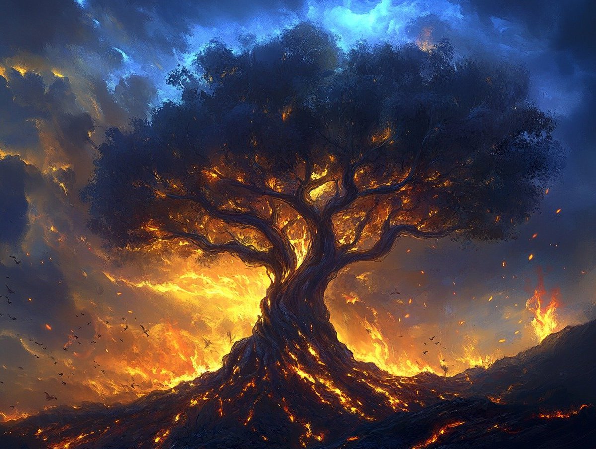 ElArteDeVivir__'s tweet photo. "El árbol que quiere crecer hasta el cielo debe enviar sus raíces al infierno."

- Friedrich Nietzsche https://t.co/wM5U4FFgZI