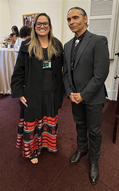 NCUIH_Official's tweet image. ✨🎥 During Native American Heritage Month, the Dark Winds cast &amp;amp; producers were honored at the White House, showcasing the strength of Indigenous storytelling &amp;amp; representation. NCUIH was thankful to witness this celebration of Native voices. #NativeExcellence