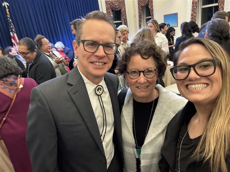 NCUIH_Official's tweet image. ✨🎥 During Native American Heritage Month, the Dark Winds cast &amp;amp; producers were honored at the White House, showcasing the strength of Indigenous storytelling &amp;amp; representation. NCUIH was thankful to witness this celebration of Native voices. #NativeExcellence