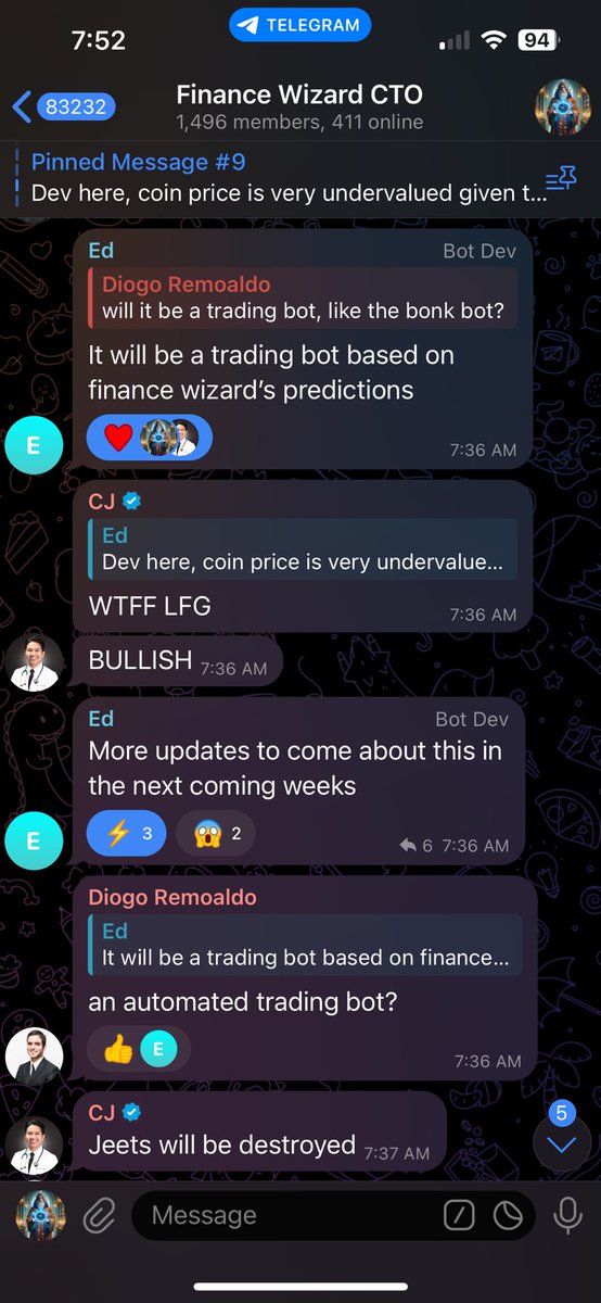 @financewizardio automated trading bot based on its own predictions is coming. Join the telegram to stay informed. t.me/financewizardc…