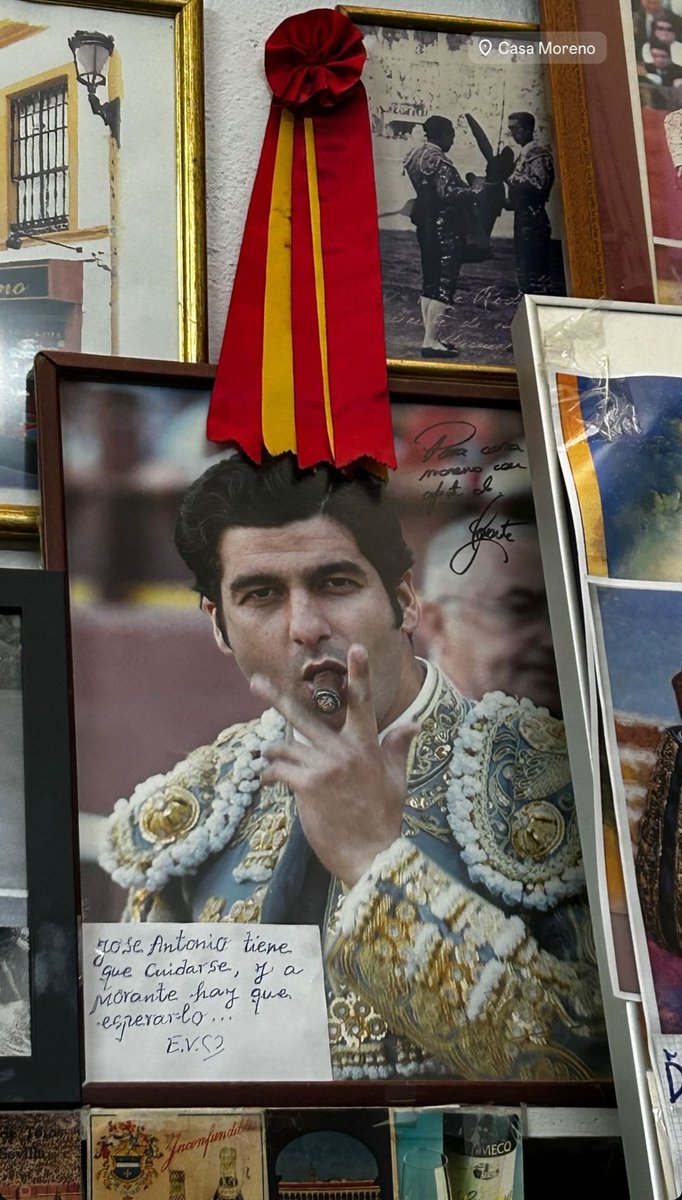 "José Antonio tiene que cuidarse, y a Morante hay que esperarlo..." E.V.

Cuánta verdad hay en esa frase. 

📸 Imagen que comparte el matador Álvaro Lorenzo en su cuenta de Instagram.