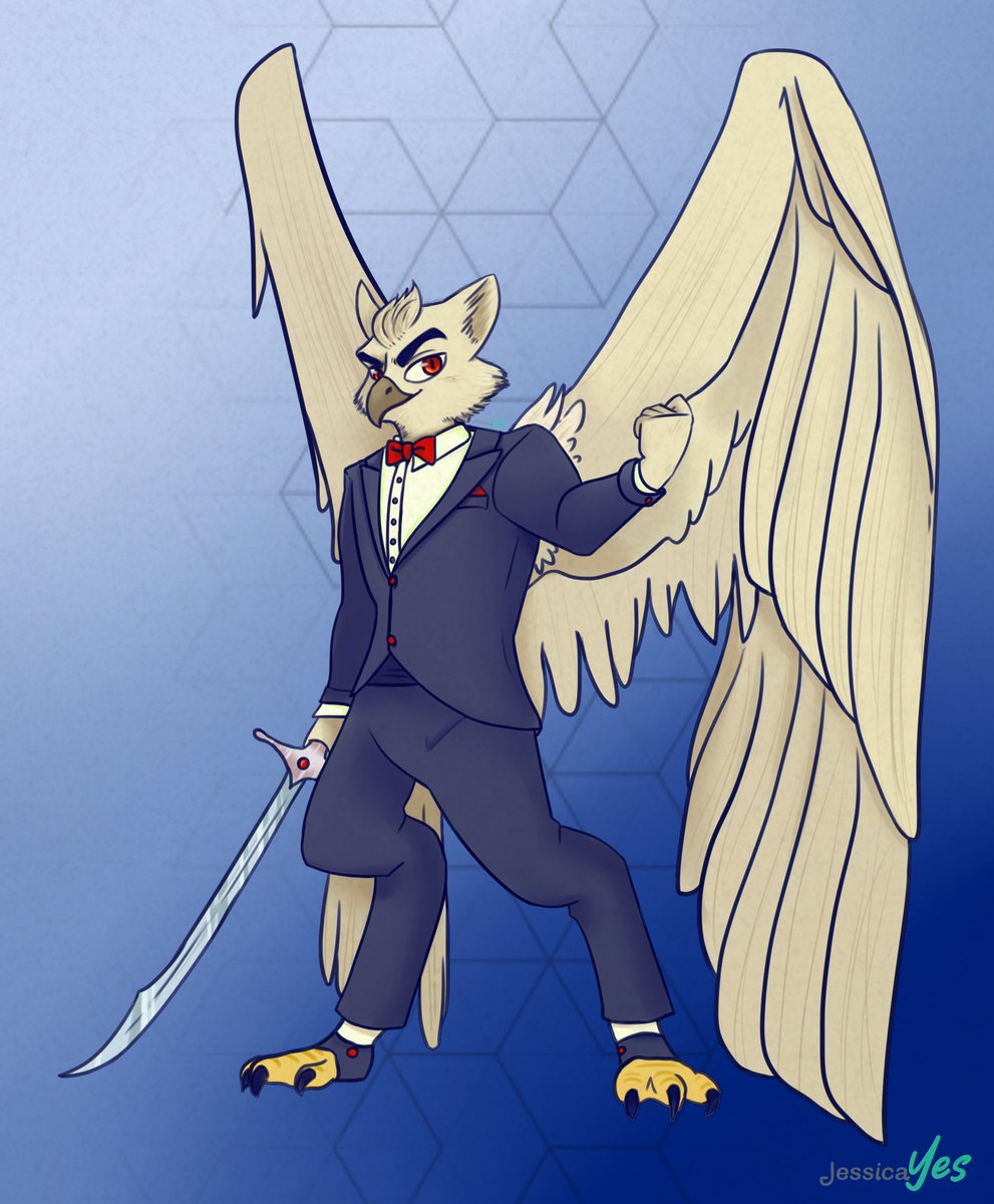 Jessica6697's tweet photo. Comission for a friend, his Dugeon and Dragon's character, Markus the aarakocra, A.k.a: El pollo.
#comission #comissionsopen #aarakocra #drawing #digitalart #myart #dungeonsanddragons #dibujodigital #jessicayes https://t.co/t6txm6P7eV