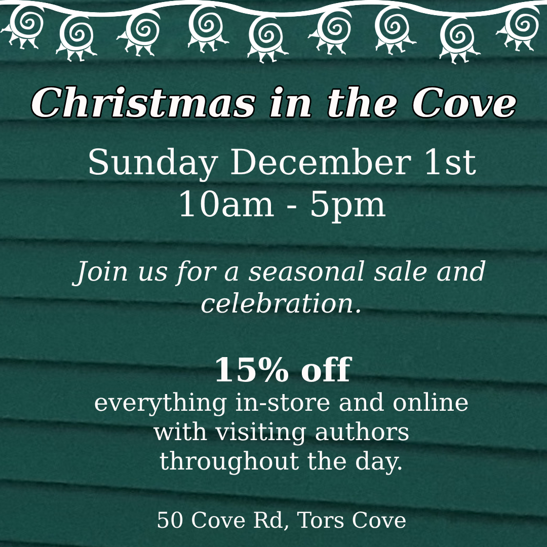 RunningtheGoat's tweet image. Christmas in the Cove
Dec 1, 10am - 5pm

Celebrating with 15% off in-store and online, and visiting authors in the shop.

Please bring a donation for our local food bank.

Can't make it? The Goat Express can deliver orders in the St. John's area within a few days