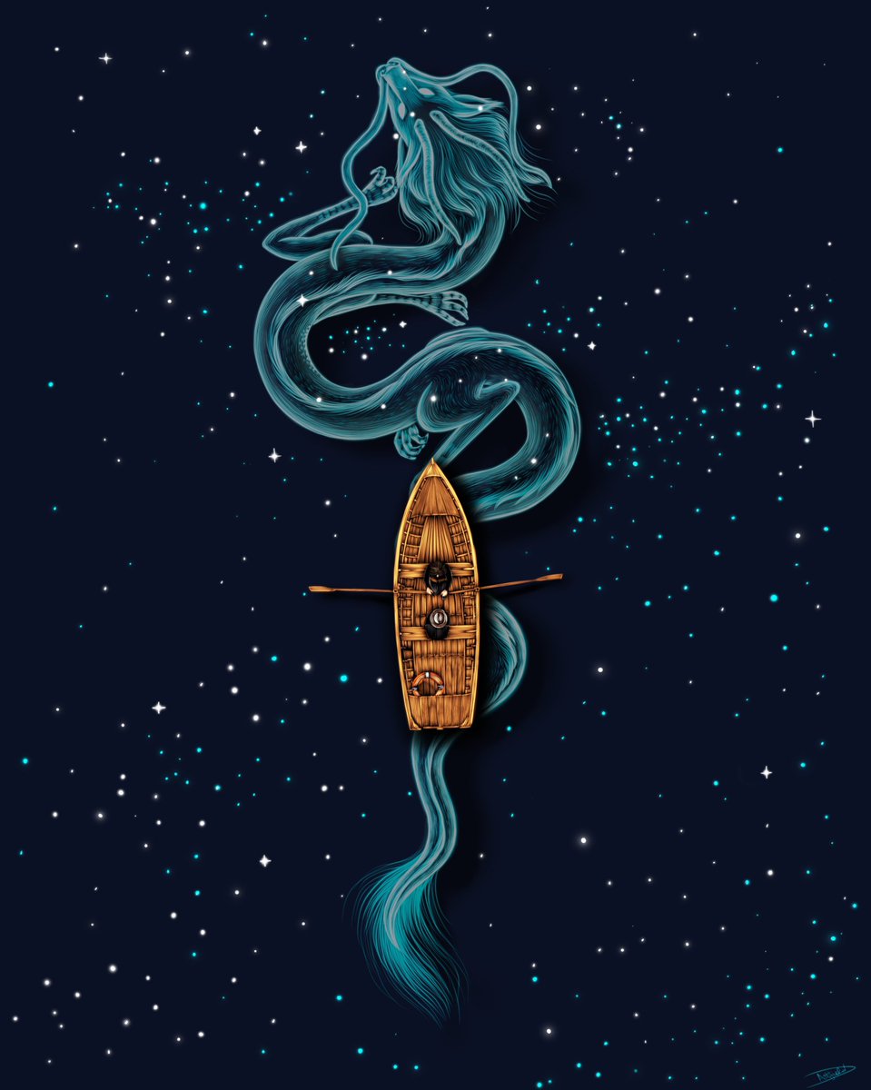 Daniella Attfield (@danielladoodles) on Twitter photo NEW RELEASE 🔥
‘Lake of Stars’
10/10 editions at just 0.02 ETH each
Available on <a href="/MakersPlace/">MakersPlace 🔳</a>
A rowing boat on a lake of stars,
A dragon swimming deep below.
Sometimes in life, the pieces aren't clear
And you have to just let go. NEW RELEASE 🔥
‘Lake of Stars’
10/10 editions at just 0.02 ETH each
Available on <a href="/MakersPlace/">MakersPlace 🔳</a>
A rowing boat on a lake of stars,
A dragon swimming deep below.
Sometimes in life, the pieces aren't clear
And you have to just let go.