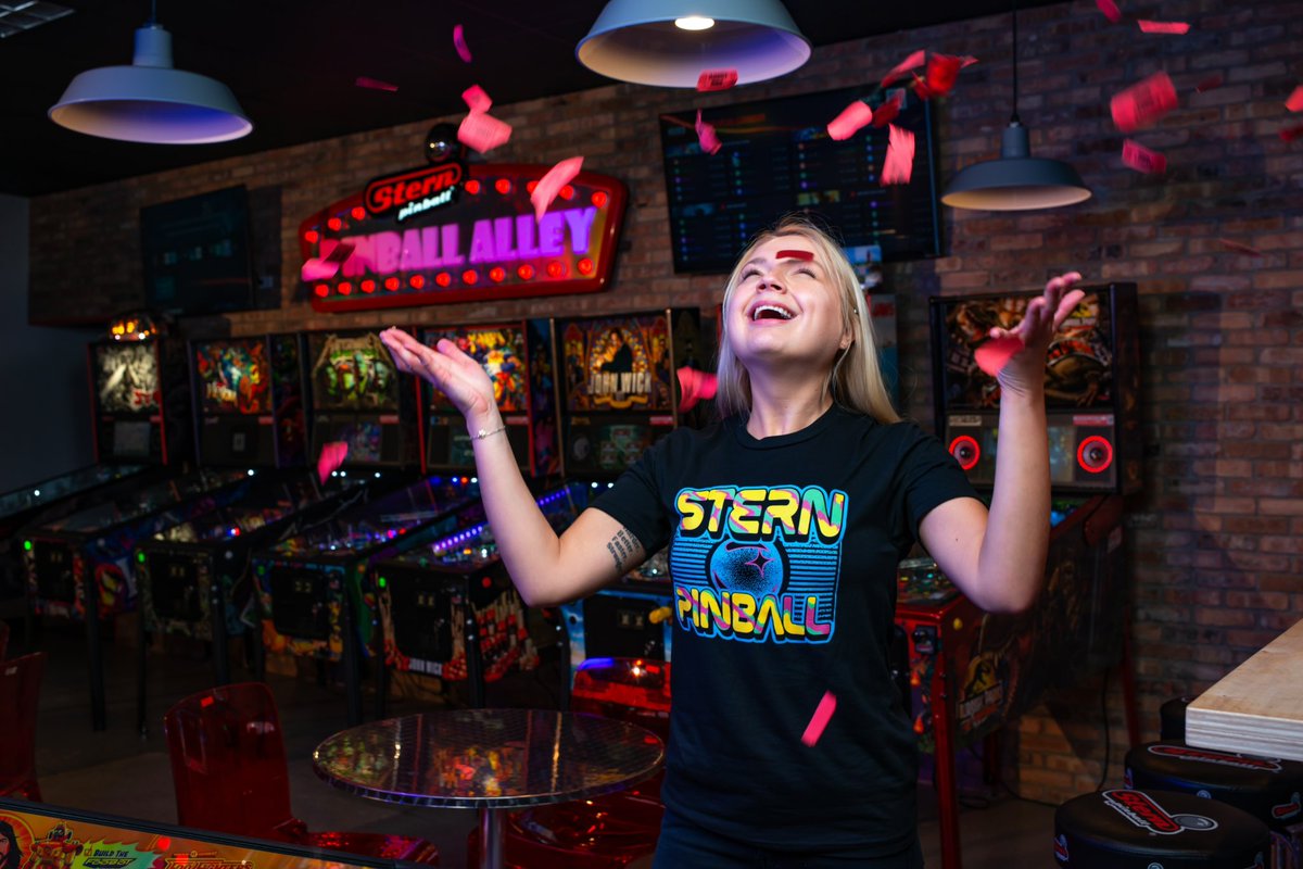 sternpinball's tweet photo. 🚨NEW MERCH  &amp; HOLIDAY SALE🚨

We just added a ton of new items in the Stern store...BUT WAIT, THERE'S MORE! 

Now through Cyber Monday, any orders above $100 receive free shipping on their orders, within the contiguous U.S.

Happy Shopping! https://t.co/zRuLf9KKOq