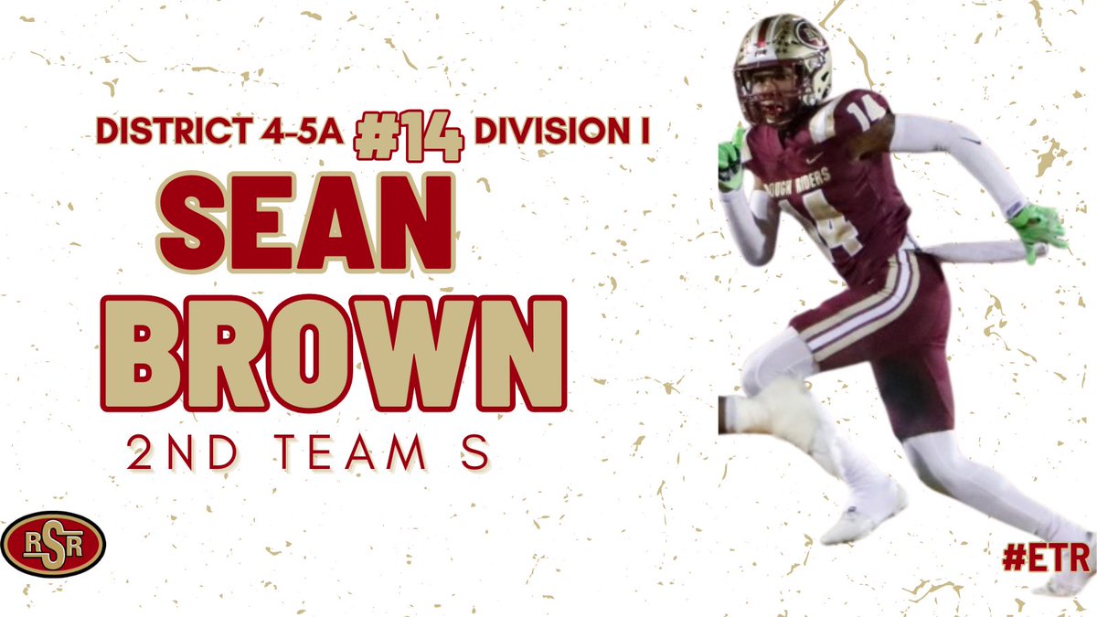 Congratulations to 2nd Team All-District 4-5A Div. I S, Sean Brown!

▫️61 tackles (23 solo)
▫️1 sack
▫️5 PBUs
▫️1 FF
▫️1 FR

<a href="/D1_Sean_2/">Sean Brown</a> 

#ETR