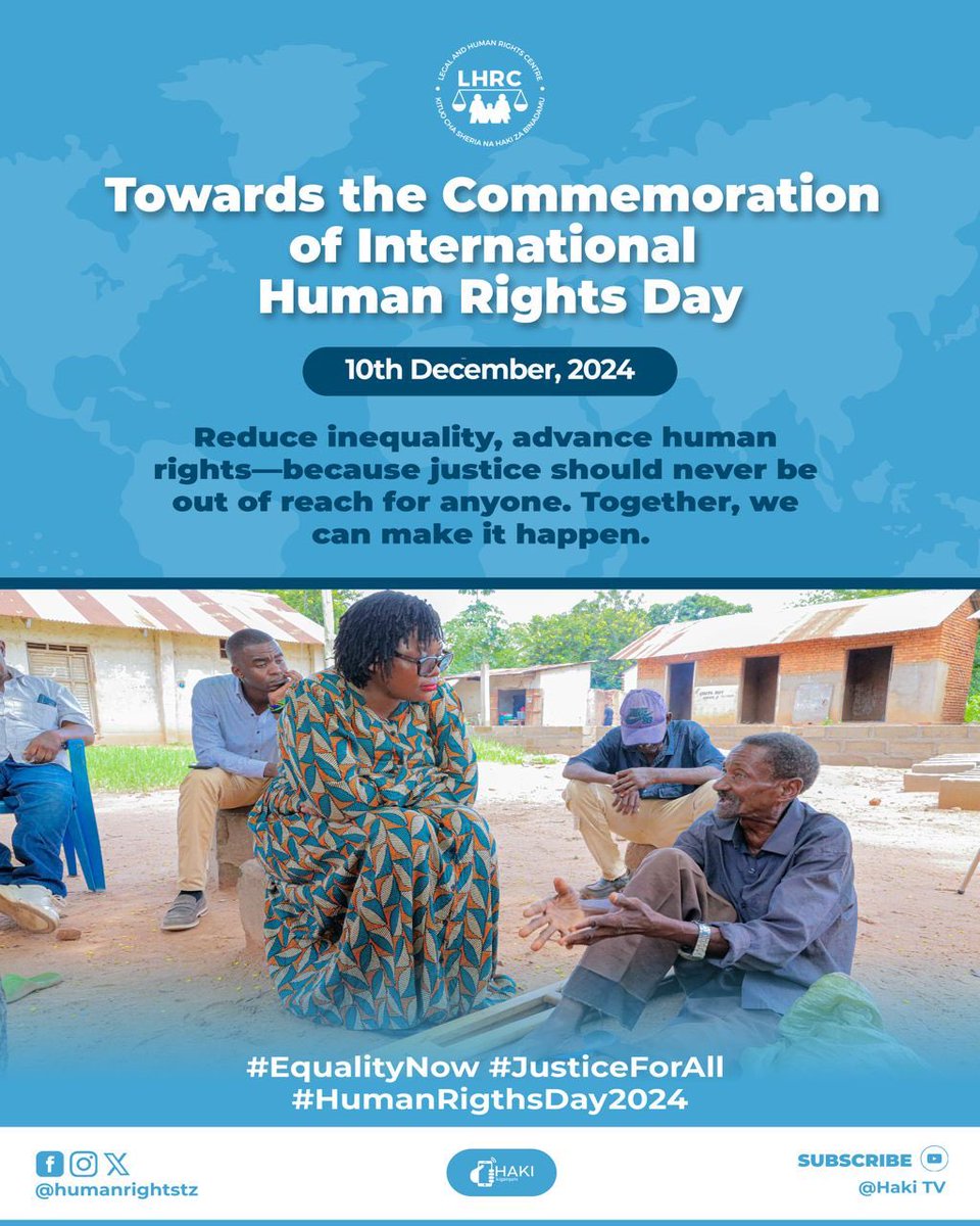 VwalaViola's tweet photo. They say Justice delayed is justice denied .
Join us on December 10th as we commemorate International Human Rights Day 2024. Let's reduce inequality and advance human rights together.
#SikuyaHakizaBinadamu2024
#HumanRigthsDay2024 https://t.co/n6JN92iPCB