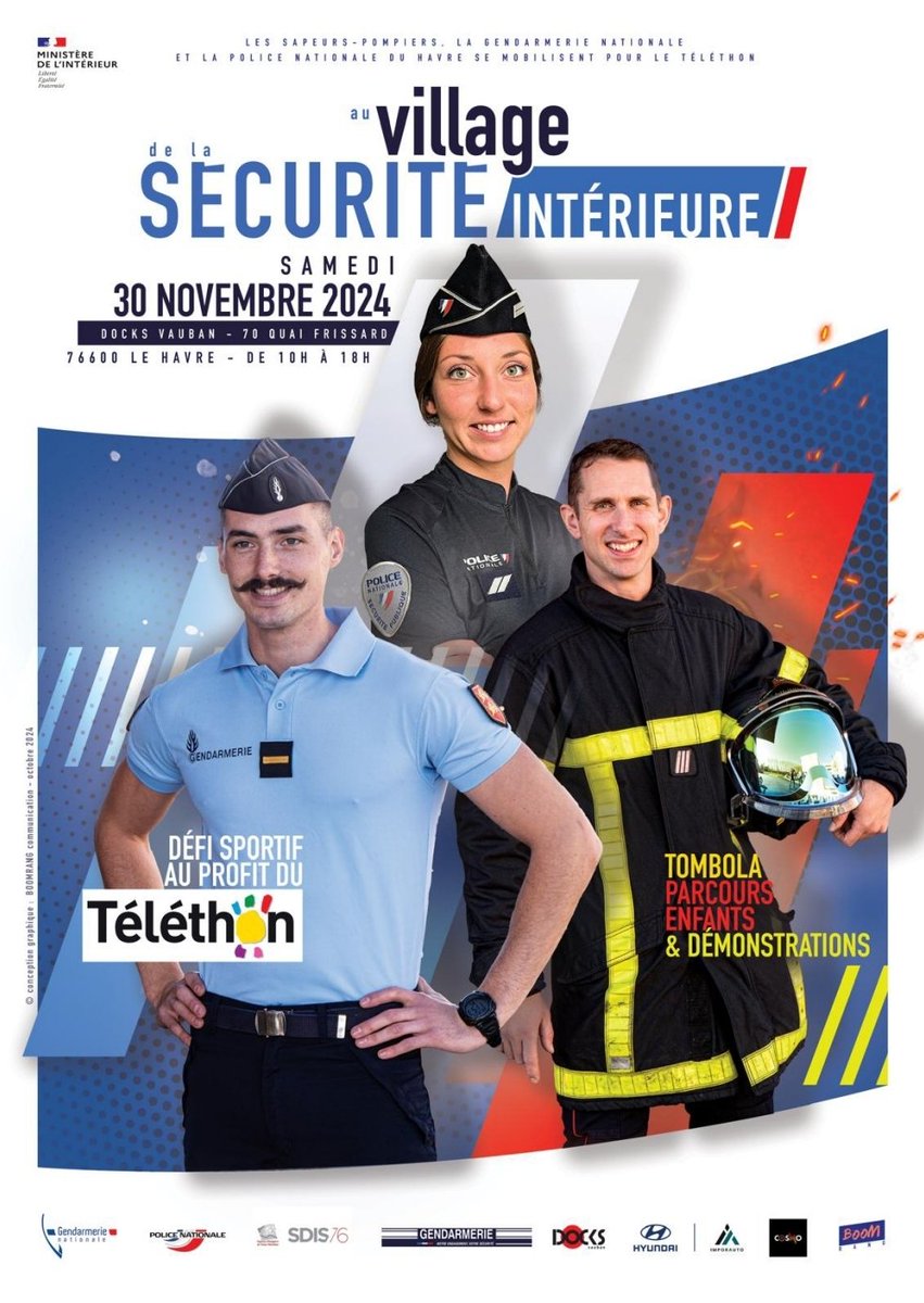 Jess_PTS_55's tweet photo. [#teleton2024]

Soyez nombreux à nous retrouver le 30/11 de 8h à 18h aux docks vauban #LeHavre

Présentations des métiers de la #PoliceNationale avec des démonstrations : Motos, chien stups, police scientifique, drônes, police aux frontières...+ défis sportifs + tombola! https://t.co/gjkN041Ra6
