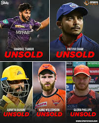 chhikuu143's tweet photo. Shardul Thakur to Prithvi Shaw, big names that shockingly went unsold in #IPL2025Auctions 😭😺😭

Devdutt Padikkal

Kane Williamson

David Warner

Daryl Mitchell

Ajinkya Rahane 

David Warner
Umran Malik
James Anderson
Prithvi Shaw https://t.co/4ZtmJH1C81