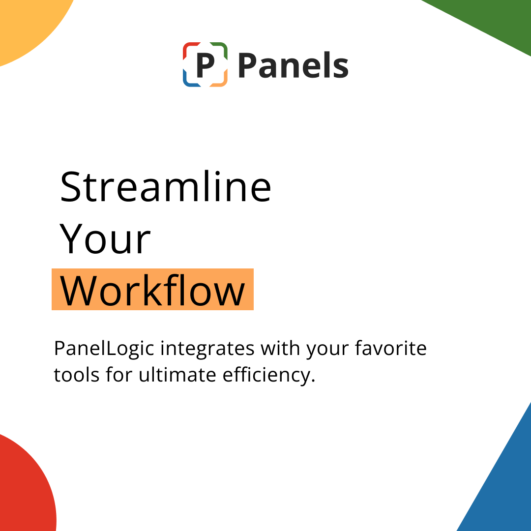 PanelLogic's tweet image. Are you tired of switching between apps? PanelLogic integrates with the tools you love to help you work more efficiently.

#SeamlessIntegration #PanelLogic